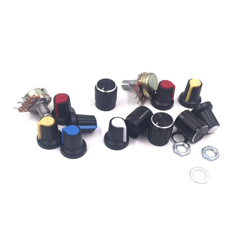 GTIWUNG Potentiometers B5K B10K B20K B50K B100K Ohm WH148 Potentiometer
