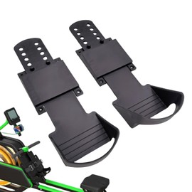 Rower Foot Pedal Replacement - 1 Pair Fitness Equipment Accessories | Anti-Slip Texture Design Rowing Machine Foot Pedals for Enhance Indoor Sports