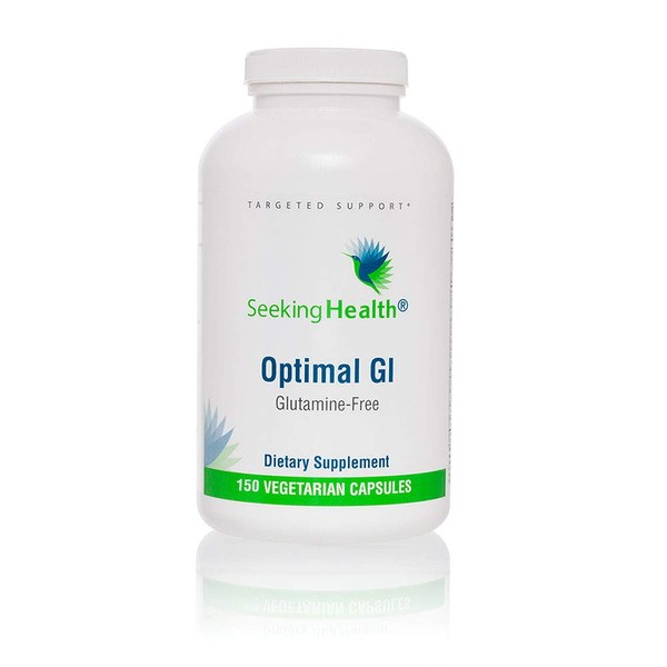 Seeking Health Optimal GI | Glutamine-Free Supplement | Digestive and Gastrointestinal Support (150 Capsules) | 30 Servings