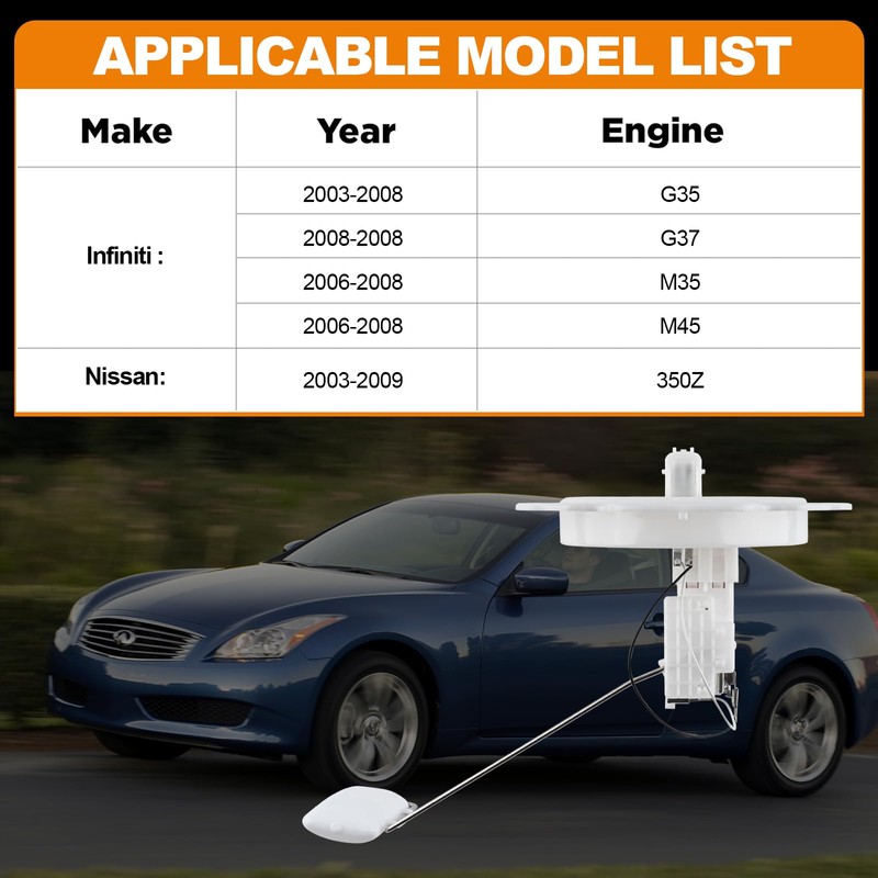DIRBOERF 25060-AL51A Electric Fuel Tank Pump Level Sensor Sending Unit