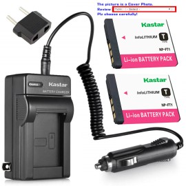 Kastar Battery and Normal Charger Kit for Sony NP-FT1 Cyber-shot DSC-T11 T10 T9  - 4 Batteries + 1 Normal Charger Kit