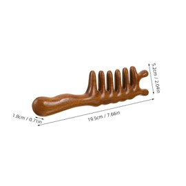 VICASKY Wide Tooth Wooden Massage Comb Handle Scalp for Thick Hair for Relaxation and Detangling for Hair Care and