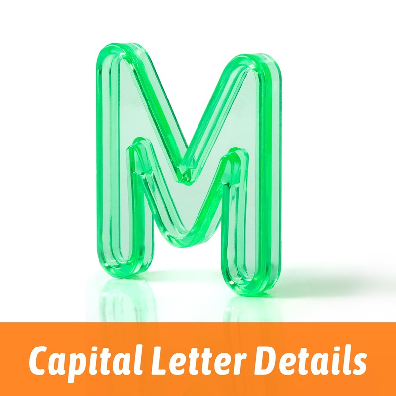 PreTrans 52 Pcs Plastic Capital Letters – 2 Sets of