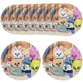 Baosai 10 PCS Theme Party Supplies Paper Plates(9inch)