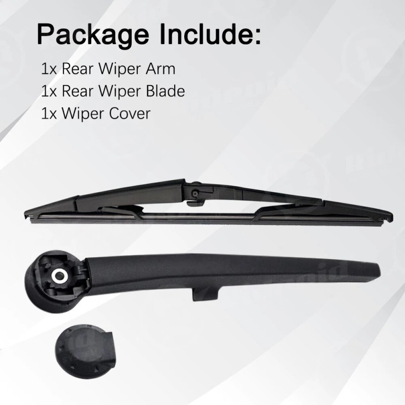 RIDROID Back Rear Wiper Arm & Blade Set For Jeep