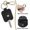 Heclia 2PCS Broken Car Key Loop Replacement, Leather Car Key