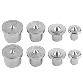 Pack of 8 Dowel Pins, A3 Steel 6mm 8mm 10mm 13mm Dowel Markings for Woodworking for Hardwood Softwood Solid Hollow (optional) (Solid)