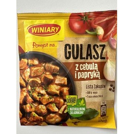 WINIARY POMYSL NA Goulash with Onion and Pepper (Gulasz z cebulka i papryka) 3 pack x 47g. Product of Poland.