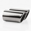 LST 2 Piece Exhaust Trim Tailpipe Exhaust Gas Chrome Tip