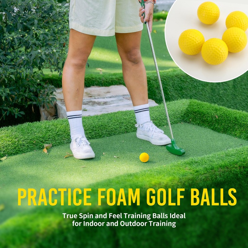 WeeGoo 50 Pack Yellow Foam Golf Balls Soft Golf Practice