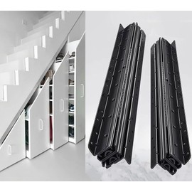 YJINGRUI Undermount Heavy Duty Drawer Slides, 16 Inch Bottom Mounted Full Extension Hidden Drawer Slides, 260lb Ball Bearing Metal Rails Track for Stairs, Wine Cabinets, Closets and Wardrobe