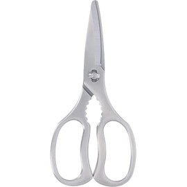 Takagi All Stainless Steel Kitchen Scissors, Dishwasher Safe, Boiled Disinfectable, Removable, Disassemblable, Open Lid, Guru Blade, R Blade Shape, Stainless Steel Shears, Kitchen Scissors, Rust