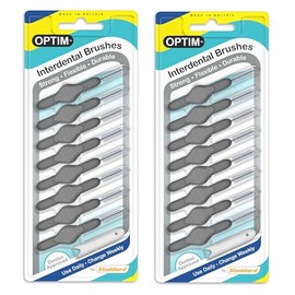 Stoddard OPTIM Interdental Brushes Pack of 16 Grey 1.3 mm Size 7