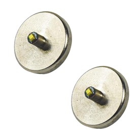 HQRP Set: 2PCS Hight Power 3W Extra Bright 90 Lumens Bi-Pin LED Module/Bulbs Compatible with 2 AA Maglite Solitaire/Mag-Lite Mini Flashlight