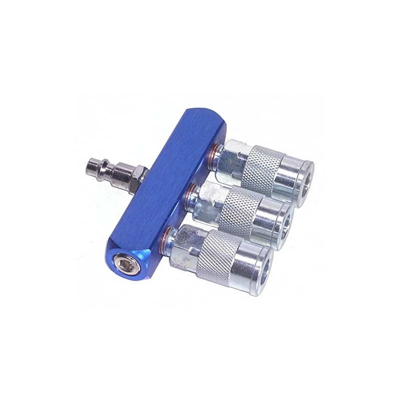Canadian Tool and Supply Air Manifold 3-Way Line Splitter 1/4-inch