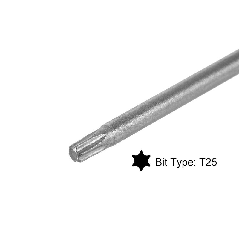 sourcing map T25 Magnetic Torx Screwdriver Bits, 1/4 Inch Hex