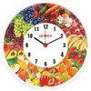 Qesnox Kitchen Clock, Kitchen Wall Clock Sweep Silent Non Ticking