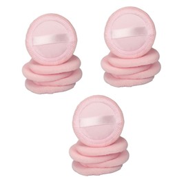 BIUDECO 3sets Makeup Setting Puff Round Powder Puff Gentle and Smooth Foundation Application 5pcs*3