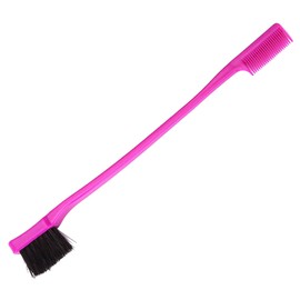 FOMIYES 3pcs Double-head Eyebrow Brush Comb Gentle Grooming Tool for Women Boys and Girls Smooth Edges Rosy Top-class Material