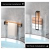 Wall-Mounted Towel Rack for Bathroom Storage – Iron & Wood