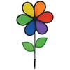 In the Breeze 12-Inch Rainbow Flower Spinner, 2639, 6-Petal Flower