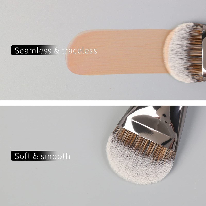 ENZO KEN Flat Foundation Brush for Liquid Makeup, Liquid Foundation