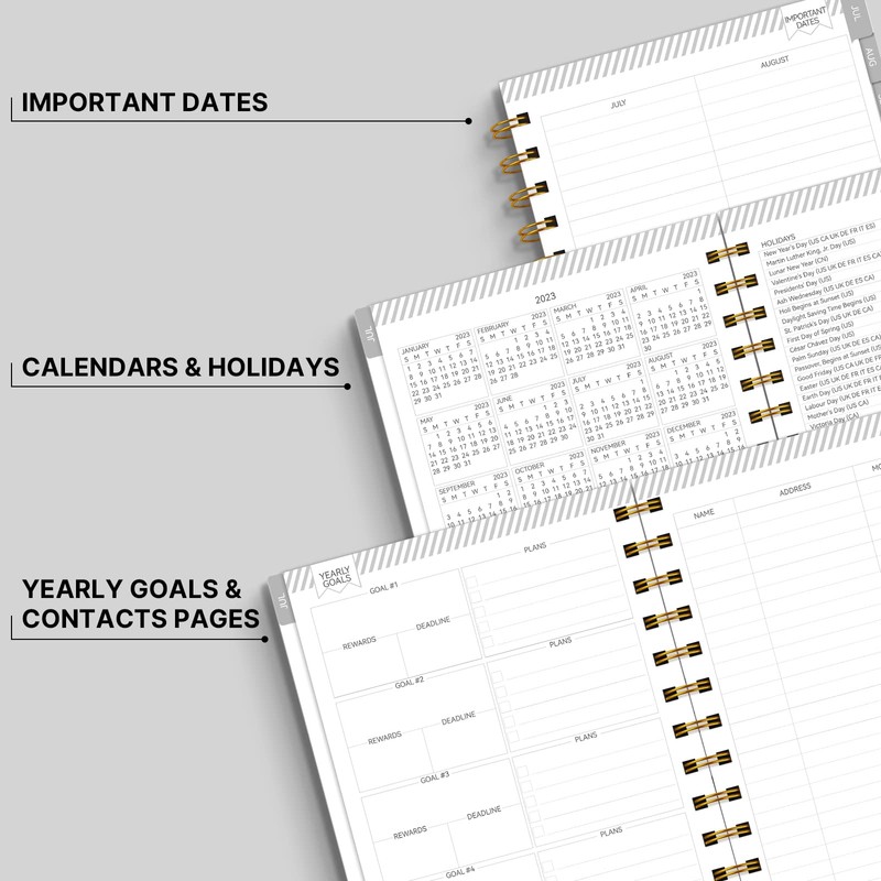 ALLGOD Academic Planner 2023-2024 Daily Weekly and Monthly Planner 2023-2024