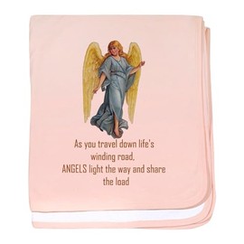CafePress Angels Light The Way Baby Blanket, Super Soft Newborn Swaddle