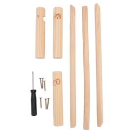 Chicken Perch Stable Triangular Wooden Chick Training Perch Toy Interactive Bird Perch Stand Toy for Relaxing Playing