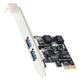 GLOTRENDS U3023 2-Port USB 3.0 PCIe Expansion Board, Compatible with Windows and Linux (Not Mac OS)