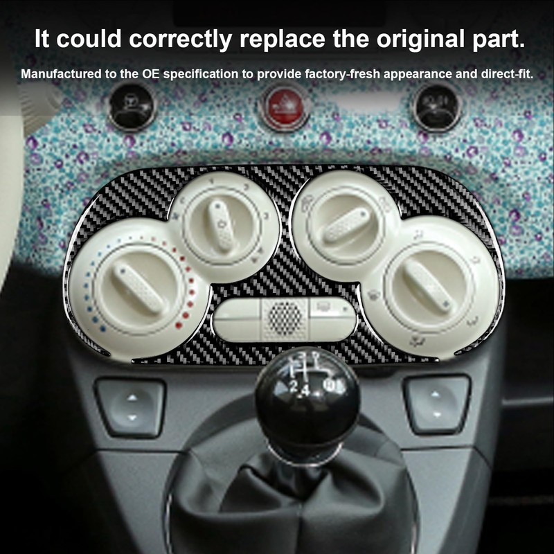 AUROLYNNE AC Panel Centre Console Panel Central for 500 Abarth