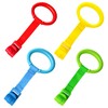 4pcs Plastic Baby Crib Pull Rings Kids Walking Exercises Assistant