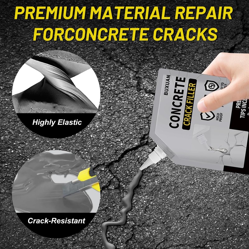 Concrete Crack Filler Outdoor, Self-Leveling Waterproof Sealant（2）