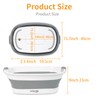 BREENHILL Collapsible Pet Bathtub with Water Drain Plug, Small Pets