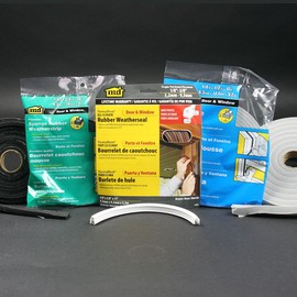 M-D Building Products 06593 1/4 in. x 3/4 in. x 10 ft. Black Sponge Window Seal for Small Gaps