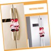 DOITOOL Christmas Kitchen Decor Set of 4 White Fridge Handle