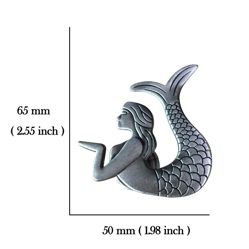 ZILucky Mermaid Drawer knobs Nautical Beach Ocean Theme Home Decor