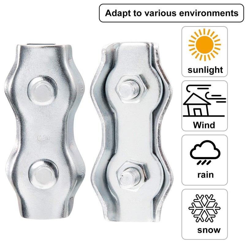 Maitys Poly Rope Connector Wires Splicer Galvanized Steel Connector for