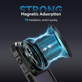 SMALLRIG 52mm Magnetic Black Diffusion 1/4 Filter Mist Dream Cinematic Effect Filter HD Optical Glass 28 Layers Multi Nano Coated for Portrait Photography/Video/Vlog - 4217