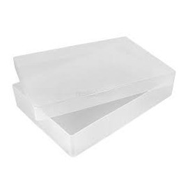 5 x A4 Clear Plastic Craft Boxes With Lid Ideal for Storage