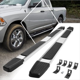 6 Inch Running Boards/Side Steps/Nerf Bars Compatible with Dodge Ram 1500-3500 Truck Quad Cab 09-24