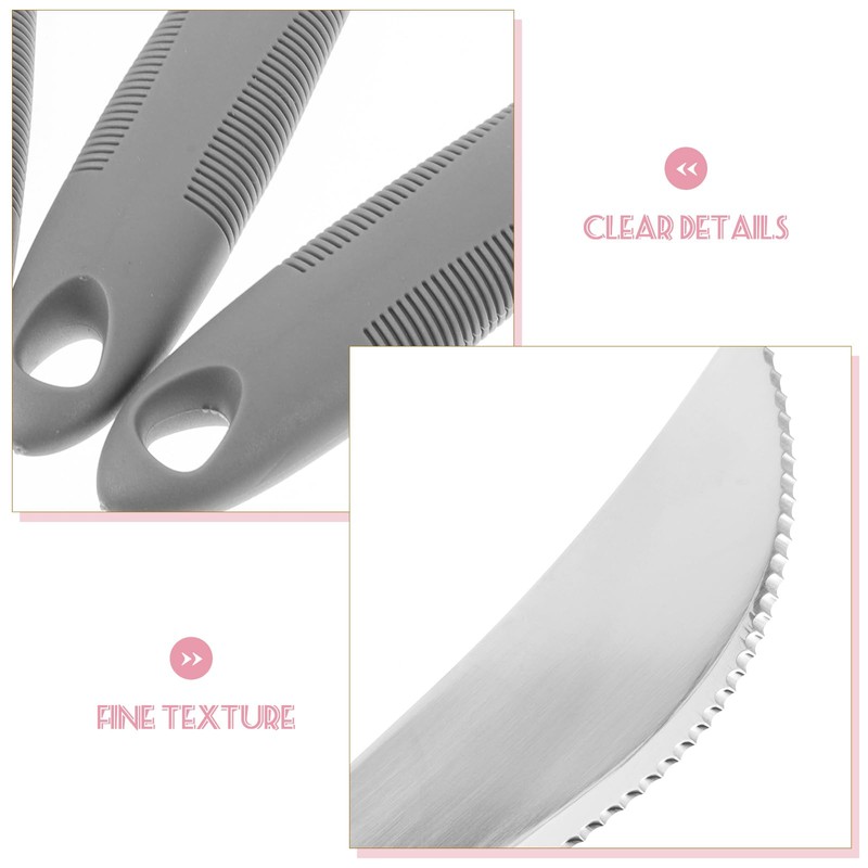 GLEAVI Adaptive Utensils 3pcs Silverware Stainless Steel Fork Spoon Straight