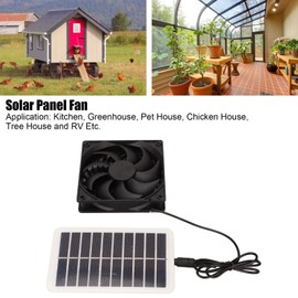 Haofy 15W Waterproof Solar Panel Fan Kit, Solar Fan Extractor Fan for Greenhouse, Attic, Chicken Coop