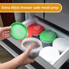 EONJOE 16 oz Plastic Freezer Containers with Lids 2 Cup