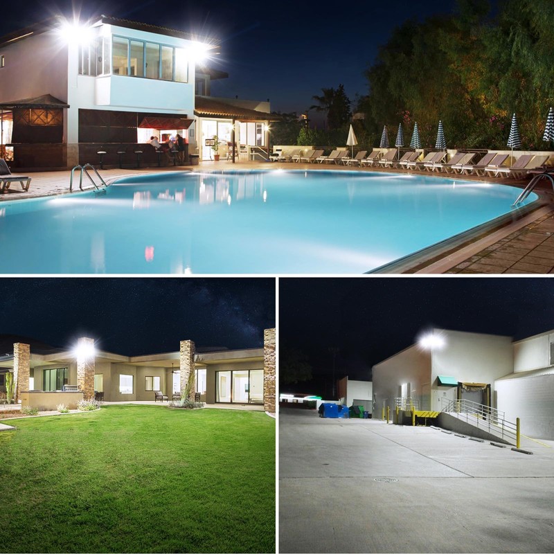 Onforu 130W Flood Lights Outdoor, 13000LM Brightness LED Light Outside,
