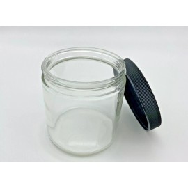 QORPAK GLC-01689 Straight Sided Round Bottle, 16 Oz (480 ml), Case of 12pcs