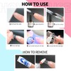 Kredioo Nail Tips for Gel Extensions, Long Coffin, Pack of