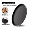 Round Ottoman Tray for Coffee Table Living Room Wood Serving