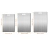 AIMALL Stainless Steel Cutting Board Set, 3 Sizes Anti-Bacterial Double-Sided