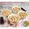 Webake 1.2 Quart Enamelware Popcorn Bowls for Family Movie Night,